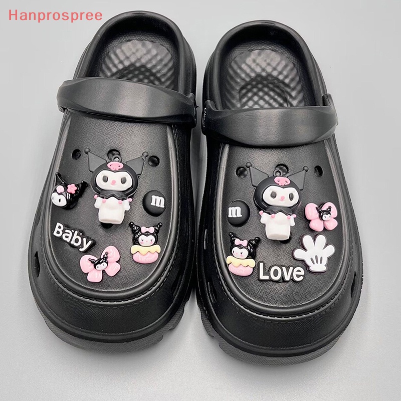 1 Bộ Phụ Kiện Trang Trí Giày Hình Hoa Hoạt Hình Tháo Rời Được DIY