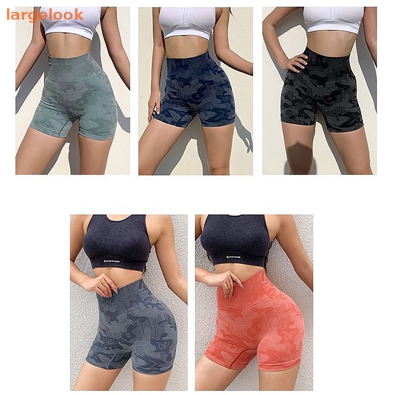 Quần Short Tập Yoga Lưng Cao Co Giãn Họa Tiết Rằn Ri Thời Trang Mùa Hè