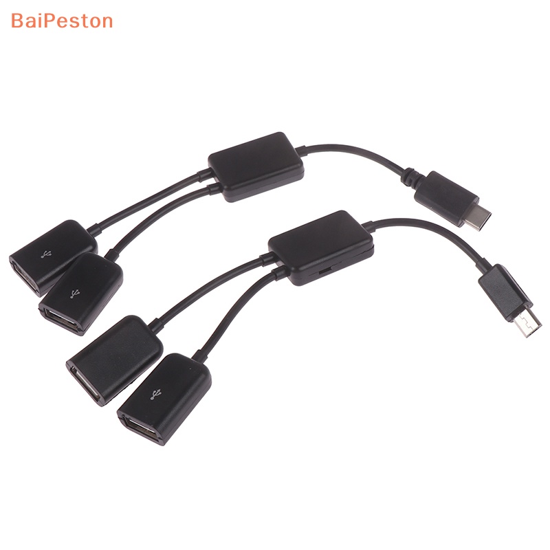 Dây Cáp Chia 2 Cổng Micro usb / type c Sang 2 otg Tiện Dụng