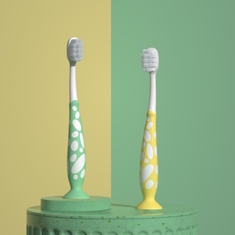 [QUÀ TẶNG KHÔNG BÁN] Bàn chải đánh răng cốc hút chân không cho bé Alilo T3 Kids Soft Toothbrush (Gói 2 chiếc)