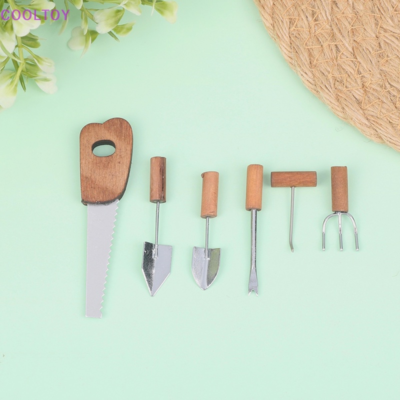 Cooltoy 1 Bộ Dụng Cụ Làm Vườn Mô Hình Xẻng Tam Giác Có Móc Sắc Bén Trang Trí Nhà Búp Bê Bán Chạy
