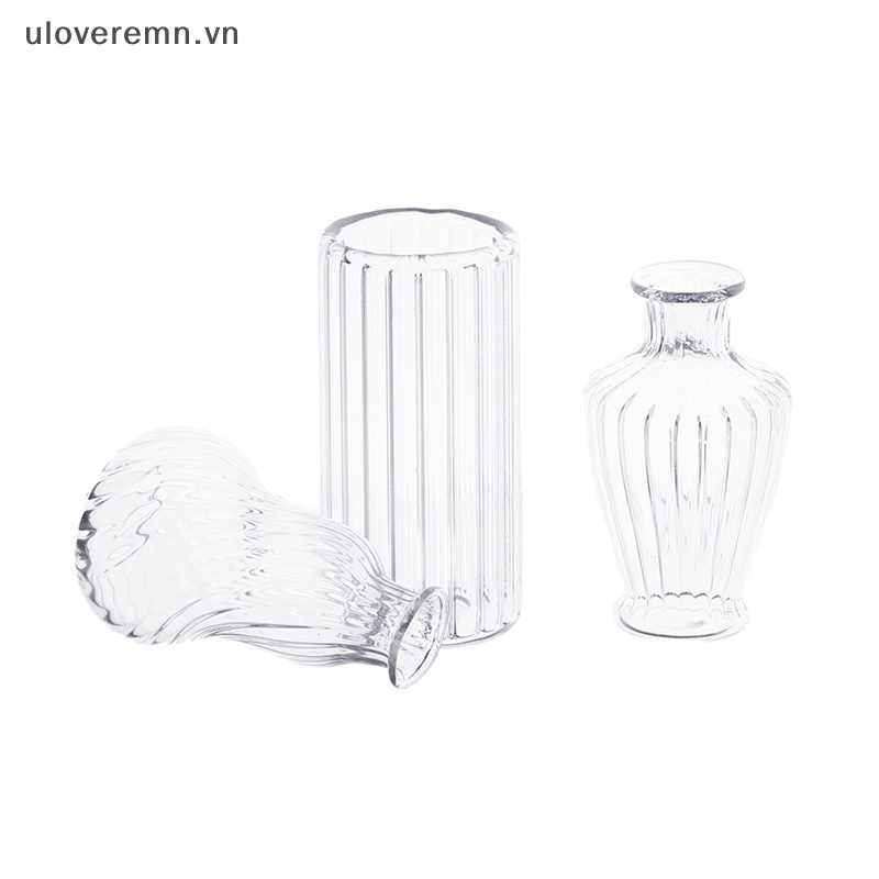 1 Bình Hoa Thủy Tinh Mini Tỉ Lệ 1 / 6 Hoặc 1 / 12 Trang Trí Nhà Búp Bê