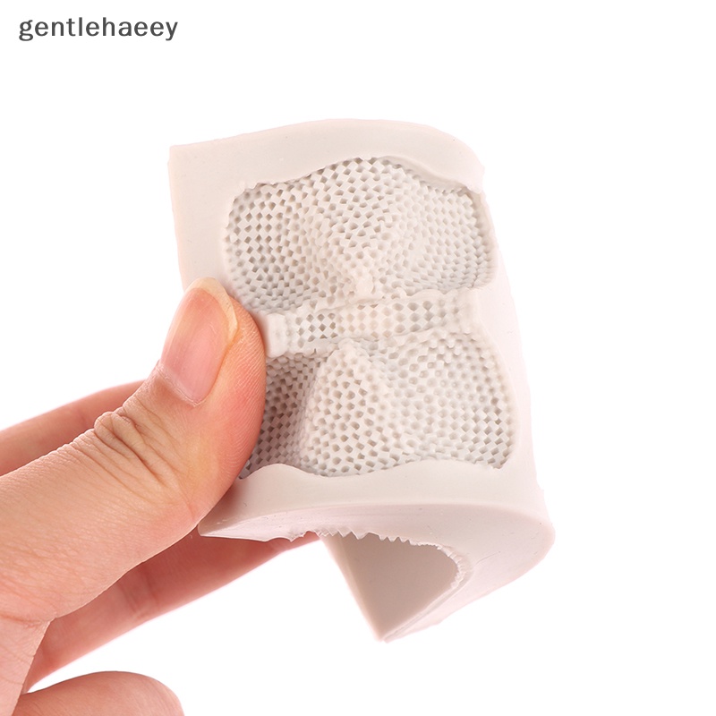 1 Khuôn Silicone Làm Bánh Hình Nơ Nhỏ 3D