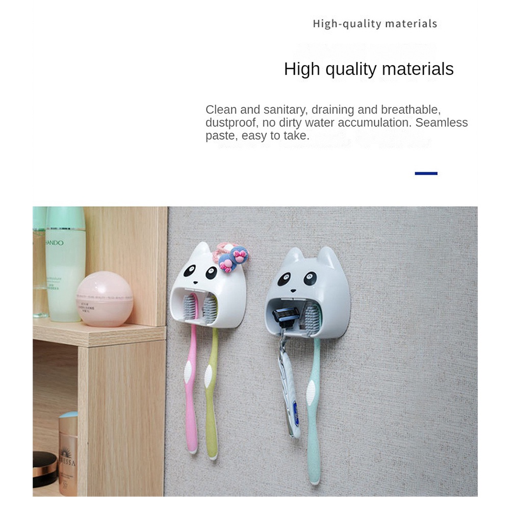 Hộ Gia Đình Treo Tường Đục Lỗ Không Bàn Chải Đánh Răng Có Giá Để Đồ Phòng Tắm Bàn Chải Đánh Răng Nhựa Đa Năng Giá Homelove