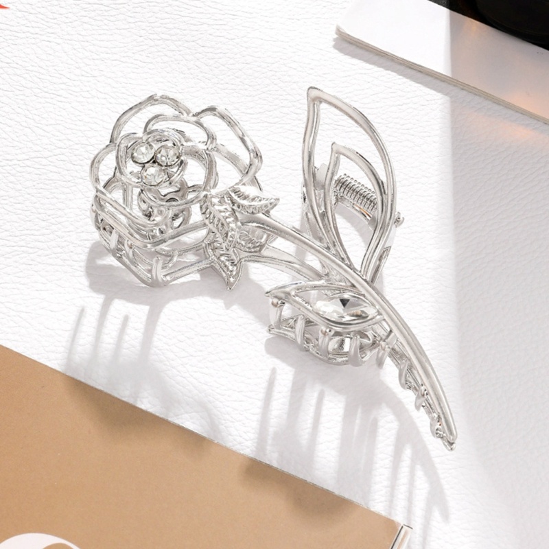 Kẹp Tóc Hoa Hồng Kim Loại Nhiều Kiểu Dáng Cho Nữ