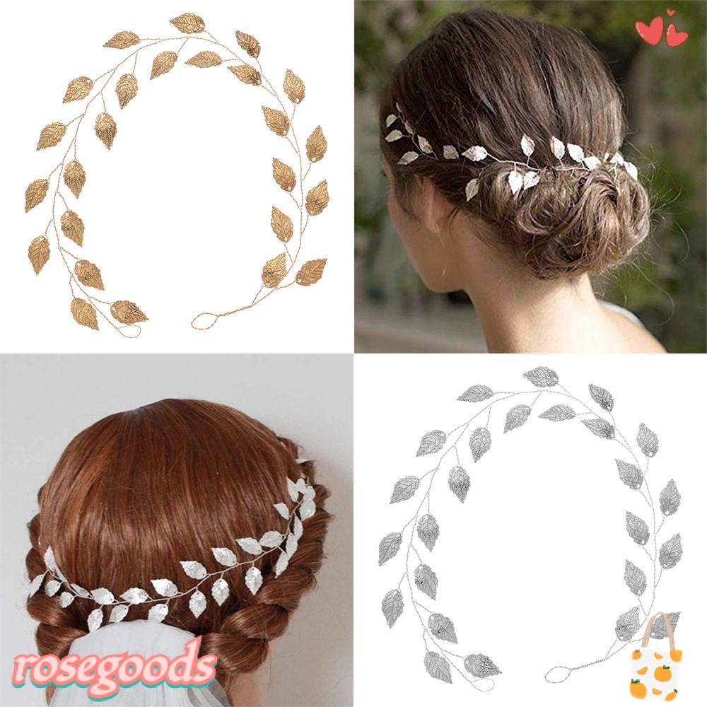 Vòng Hoa Hồng Cài Tóc Cho Nữ|Vương Miện Kim Tuyến Lấp Lánh