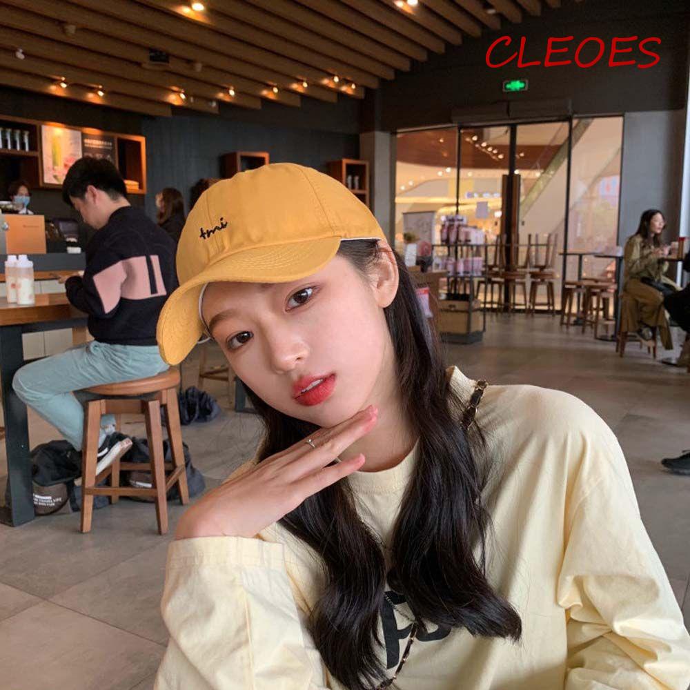 Mũ Lưỡi Trai Thêu Chữ Đơn Giản Phong Cách Hip Hop Hàn Quốc Cá Tính Dành Cho Nam Nữ