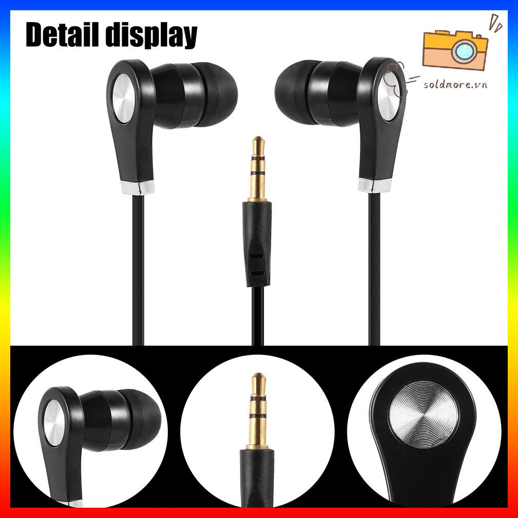 Tai nghe siêu nhẹ 3,5m màu đen