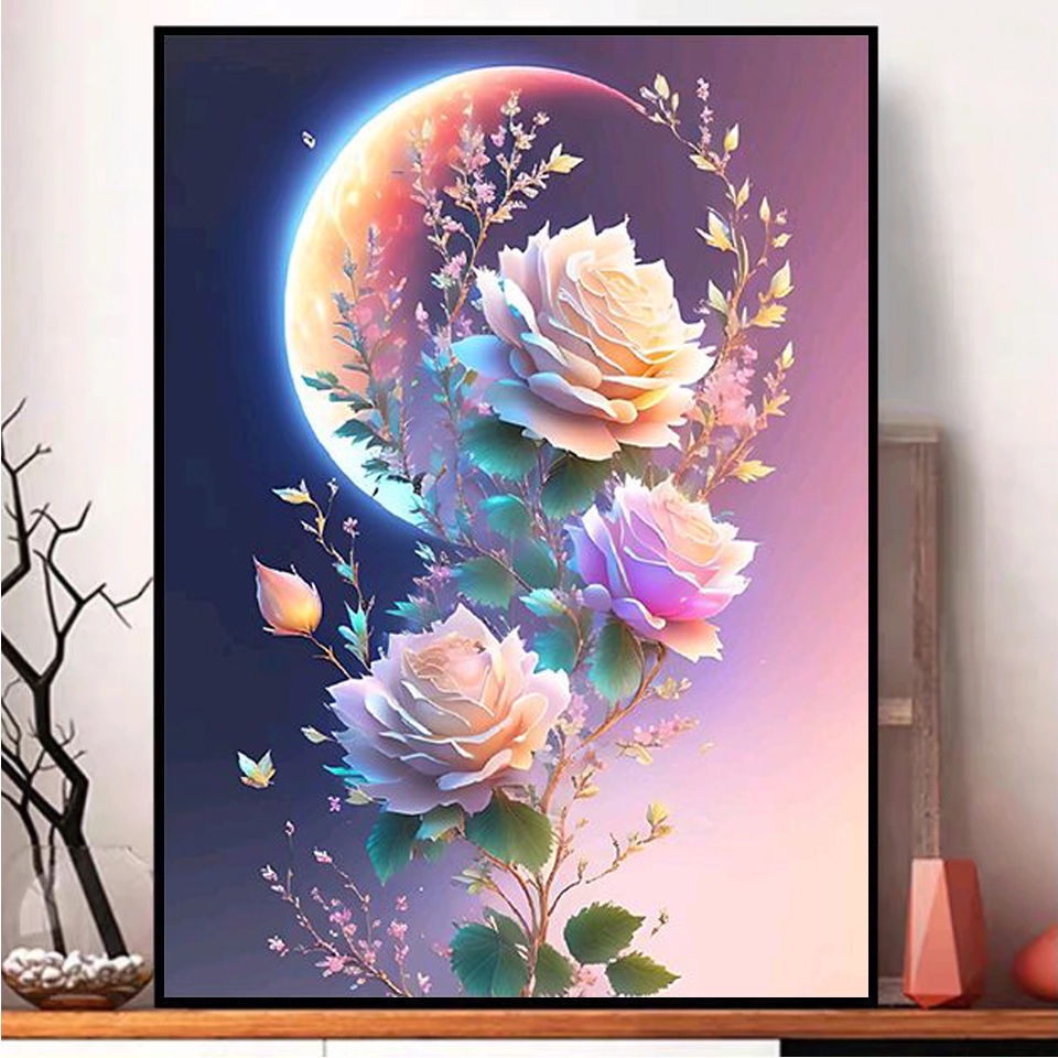 Bộ Tranh Đính Đá Tự Làm Họa Tiết Mới 2023