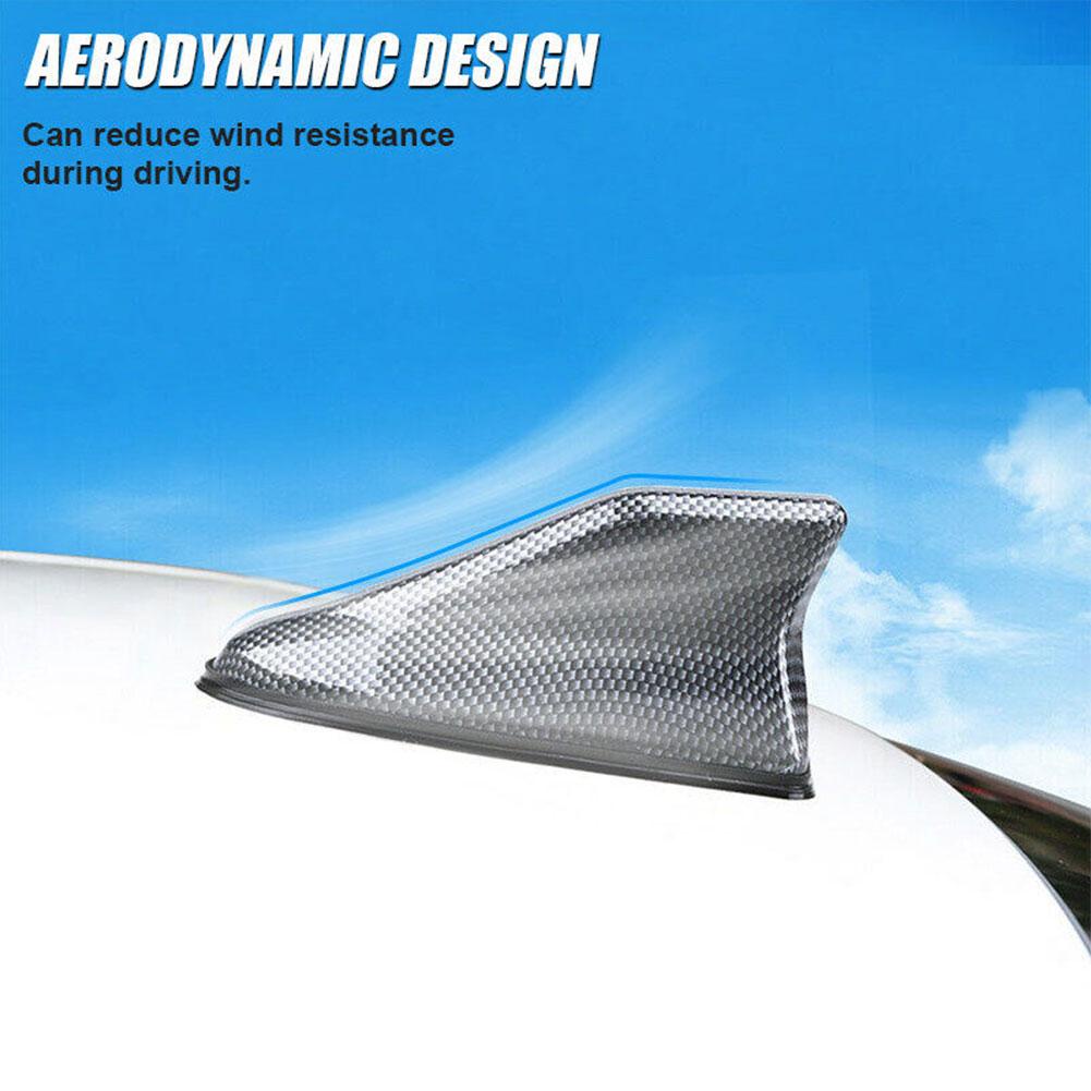 Ăng Ten Vây Cá Mập Bằng Sợi Carbon Gắn Nóc Xe Hơi F5X5