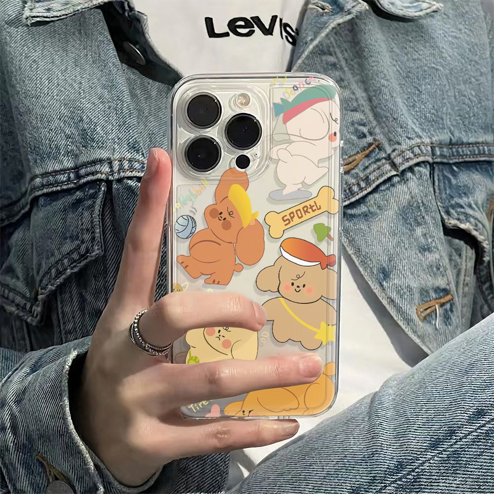 ✅Ốp Điện Thoại Mềm Chống Sốc In Hình Gấu Hoạt Hình Cho Iphone126In max 7811 13 14proplus