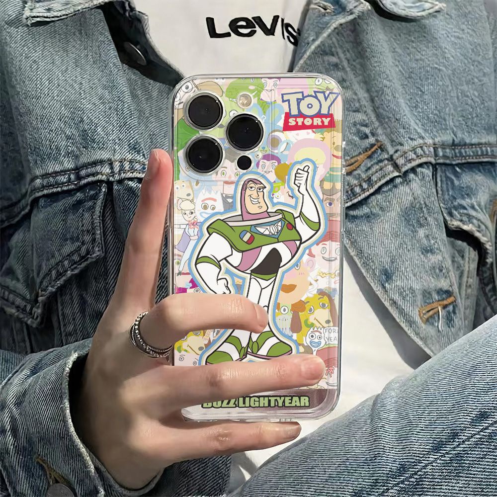 ✅Ốp Điện Thoại Họa Tiết Buzz Lightyear Cho Apple 14pro iPhone12781113Ốp Điện Thoại Mềm Chống Sốc 6In 6HRO Chất Lượng Cao