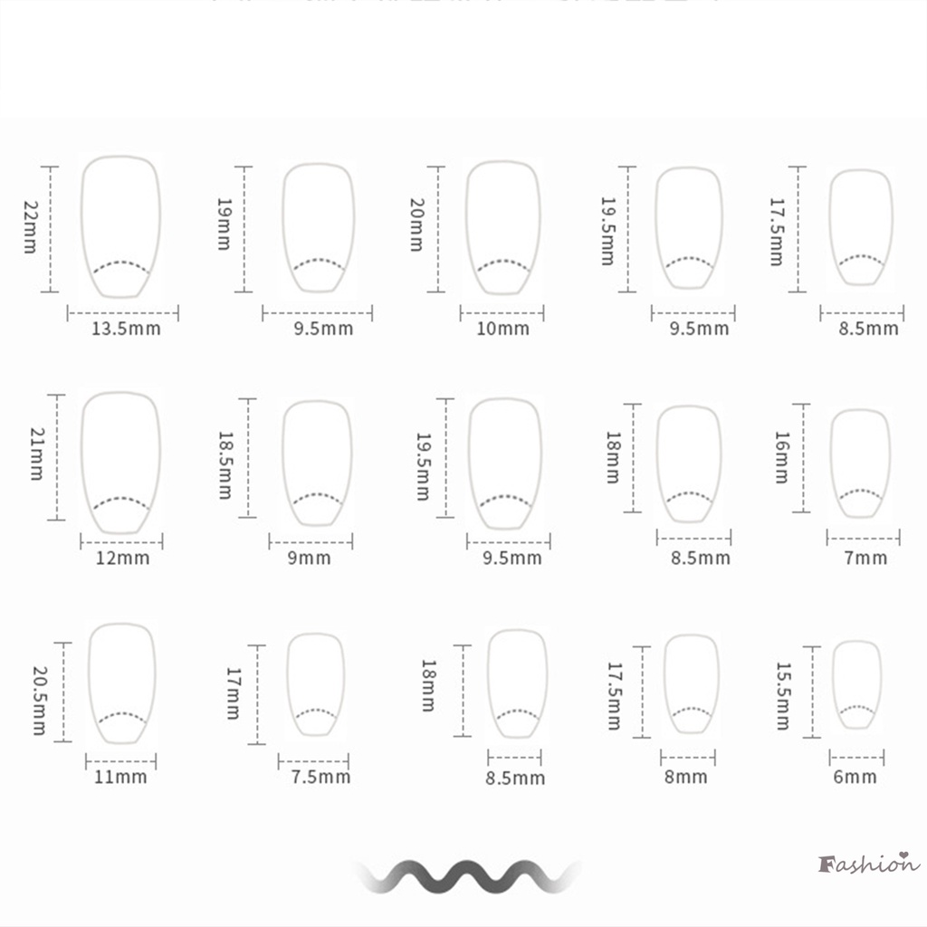 Bộ Móng Tay Giả Màu Sắc Tự Nhiên Chống Va Đập