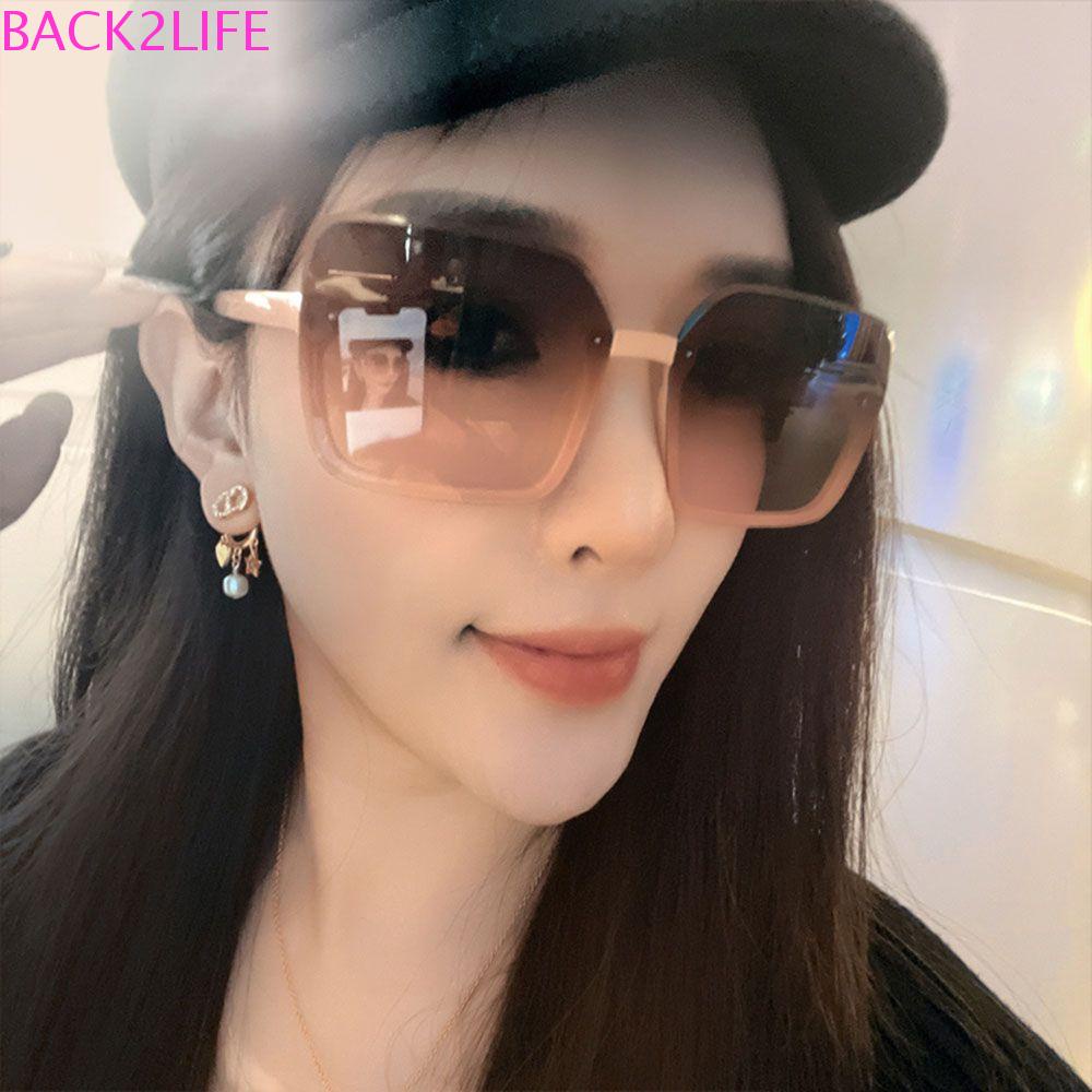 Kính Mát Vuông Không Gọng Đơn Giản Phong Cách Vintage Cho Nữ BACK2LIFE