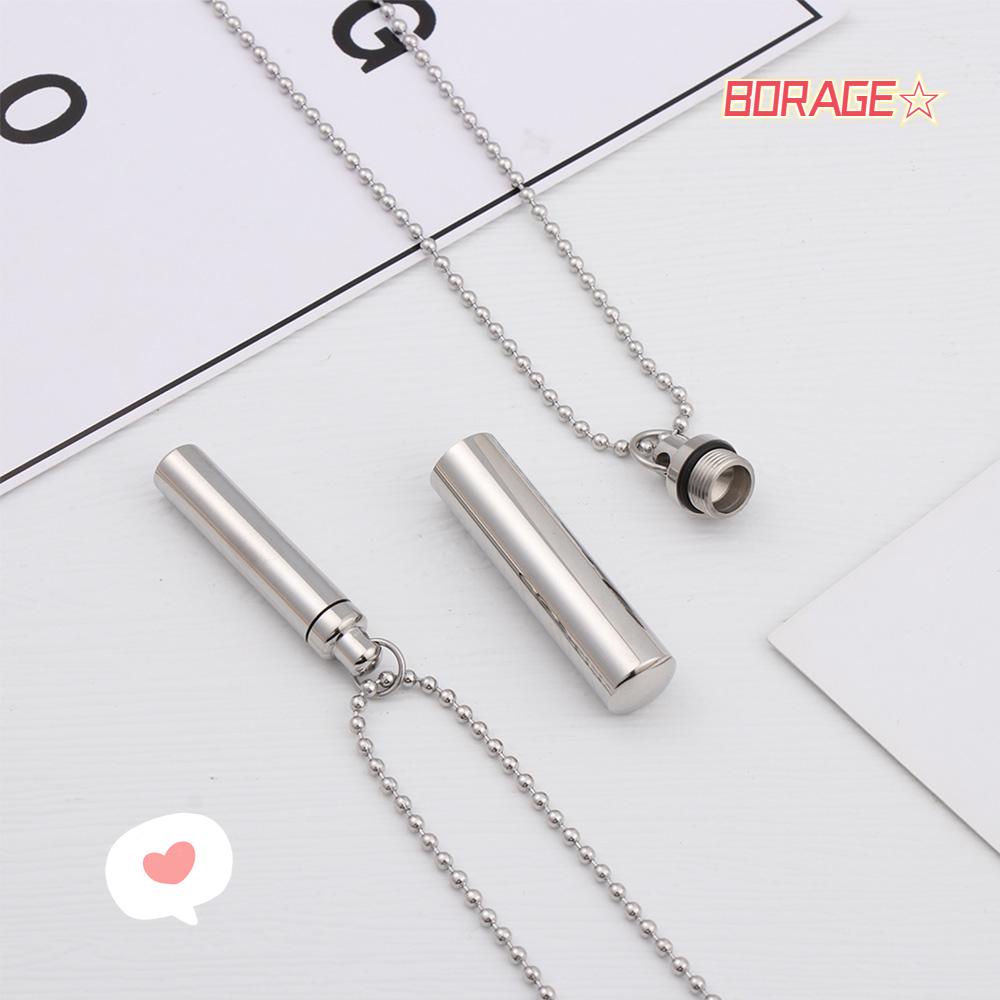 Borag Vòng cổ Dạng Ống Trụ Mở Mặt Lọ Điều Ước Thời Trang