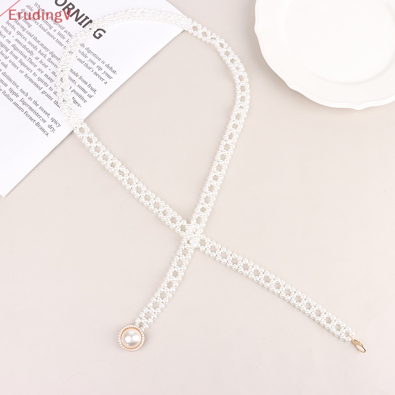 Thắt Lưng Chuỗi Ngọc Trai Thanh Lịch Hợp Thời Trang Cho Nữ