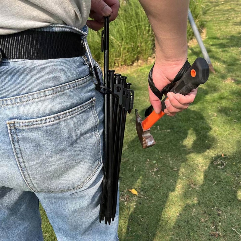 QQ Chốt Cắm Trại Bằng Nhôm Cứng 10 / 16 Lỗ Tiện Dụng