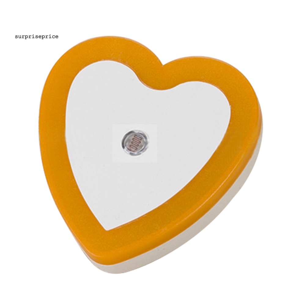 Đèn Ngủ LED Cảm Biến Hình Trái Tim Có Phích Cắm US Dùng Trang Trí Phòng Ngủ Của Bé