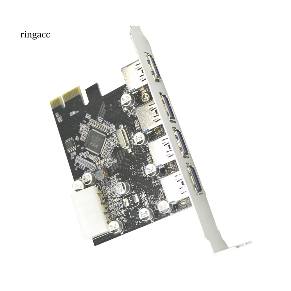 Card Mở Rộng RGA Inside 4 USB 3.0 PCI-E PCI Express Cho Máy Tính Để Bàn