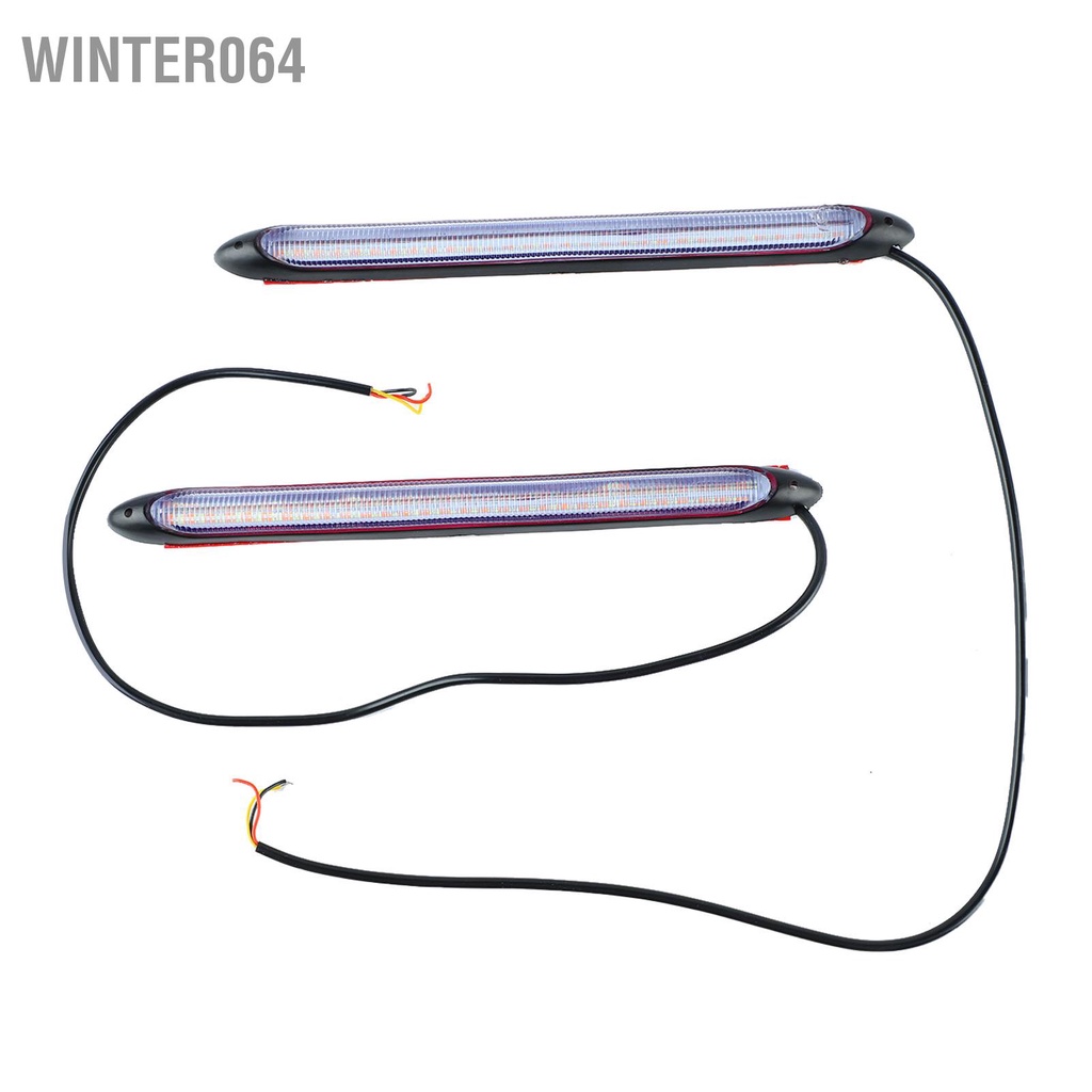 Winter064 2 Chiếc Đèn Pha Dải Chạy Ban Ngày LED Tín Hiệu Hai Màu Trắng Và Vàng