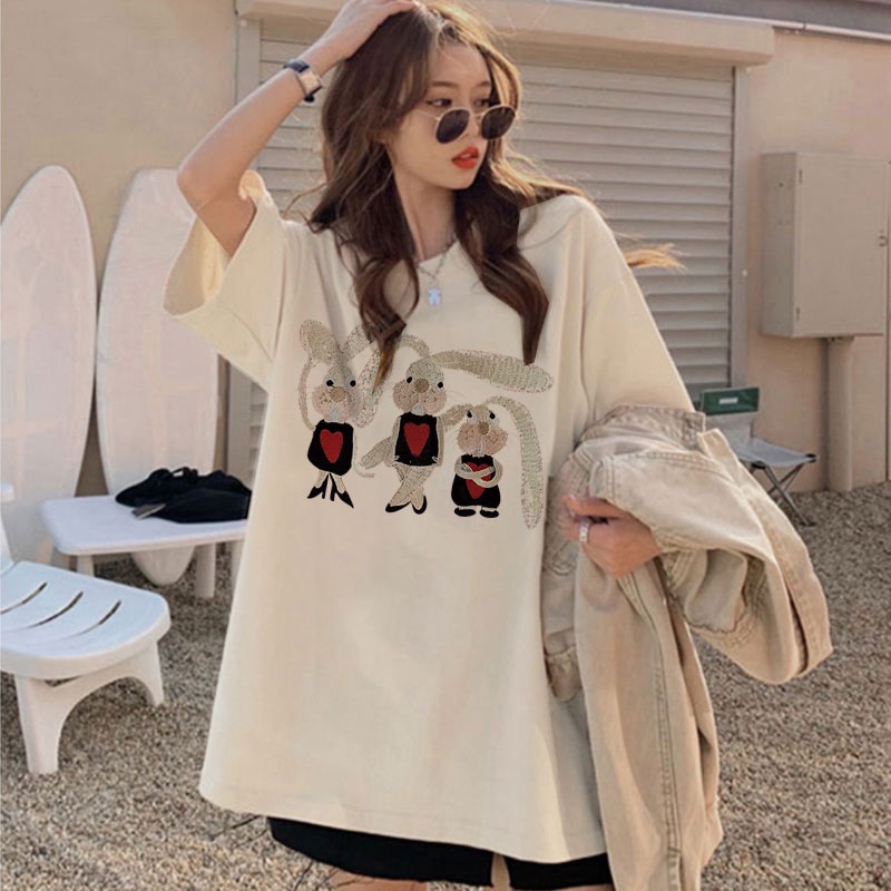 NRVP Áo Thun 100% Cotton Tay Ngắn Phong Cách Hàn Quốc Mới