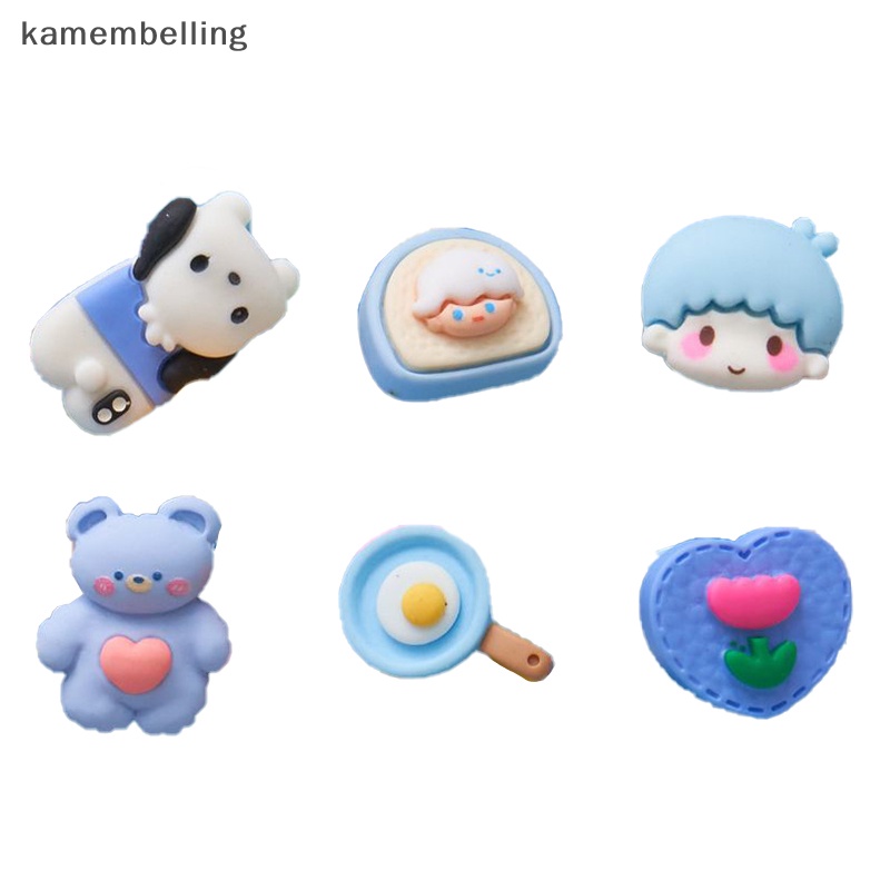 Kamembelling Phụ Kiện Trang Trí Điện Thoại / Móc Khóa Hình Động Vật Hoạt Hình Bằng Nhựa Resin Dễ Thương DIY