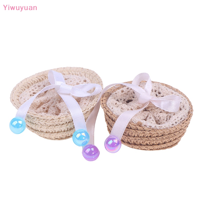 Giỏ Rơm Thủ Công Mini Dễ Thương Trang Trí Nhà Búp Bê Mới