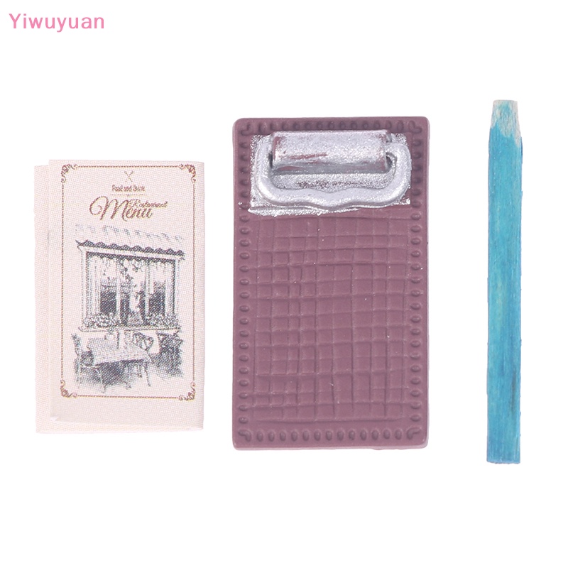 Bảng Kẹp Tài Liệu Mini Bằng Kim Loại Cho Nhà Búp Bê Mới