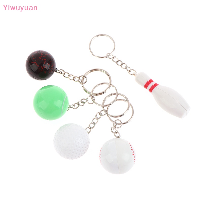 < Yiwuyuan > Móc Khóa Xe Hơi / Bóng Đá / Golf / Tennis Mặt Dây Chuyền Mới