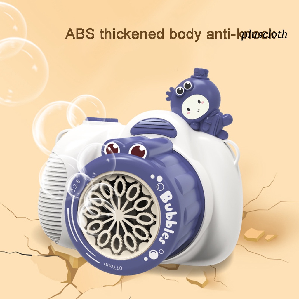 Máy Thổi Bong Bóng Cầm Tay 50ml Có Đèn 12 Lỗ Bằng ABS Dày Dặn Họa Tiết Hoạt Hình Bảo Vệ Bé