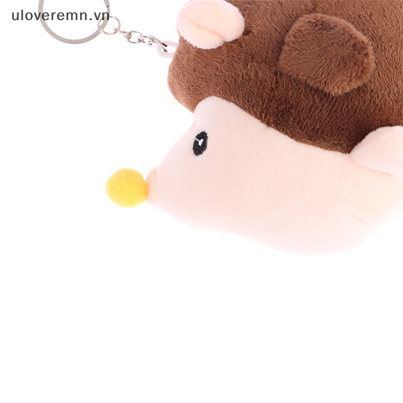 Móc Khóa Hình Nhím Nhồi Bông Mềm Mại Đáng Yêu