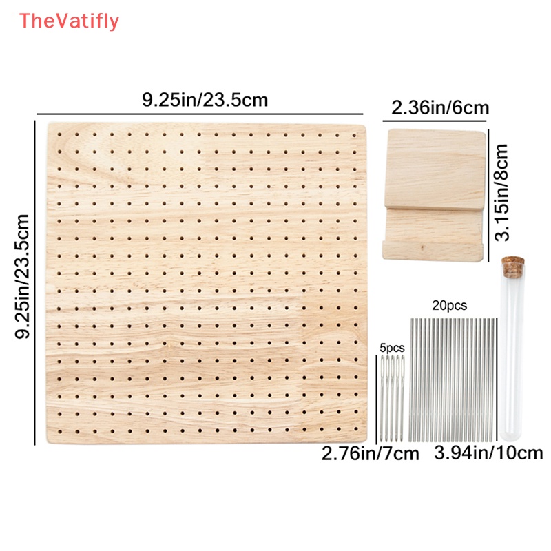 [Thevalifly] 1 Bộ Bảng Gỗ Trơn Có Lỗ Móc Làm Đồ Thủ Công HOT