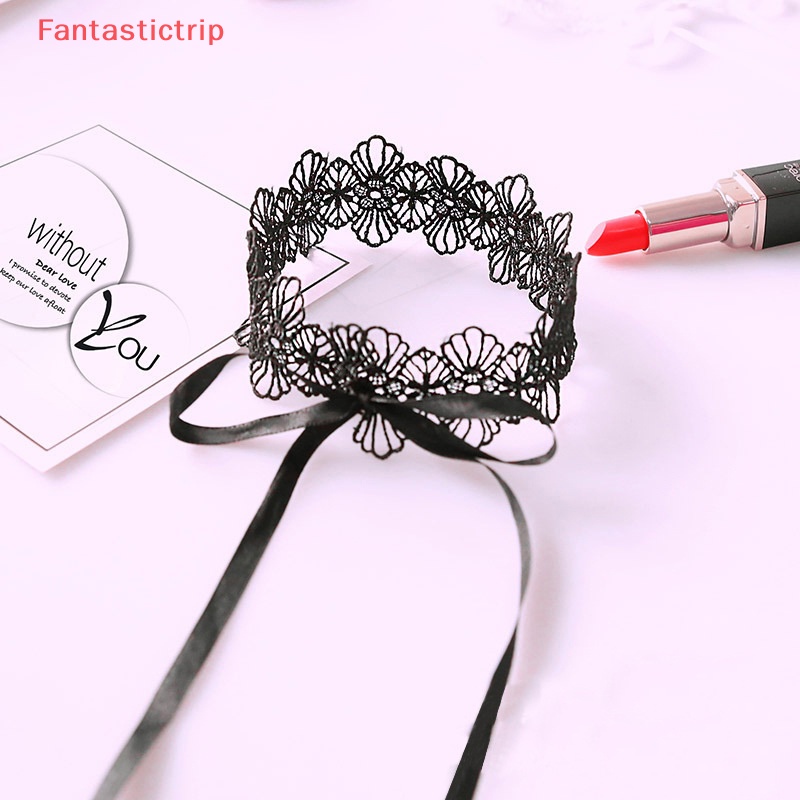 [Fantastictrip] Vòng Cổ Choker Ren Dễ Điều Chỉnh Phong Cách Gothic Ngọt Ngào Đáng Yêu Có Thể Tháo Rời Trang Sức Tiệc Cosplay Cho Nữ