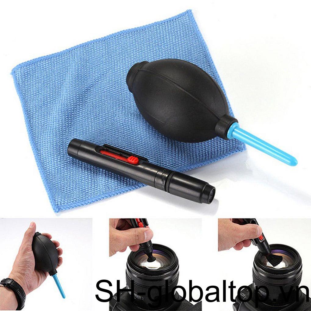 Bộ 3 Cọ Mềm Thổi Bụi Làm Sạch Thấu Kính Máy Ảnh DSLR