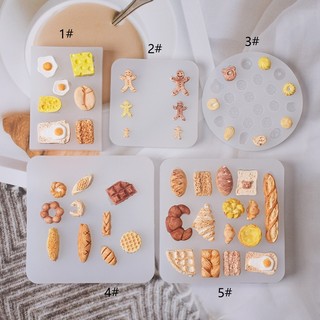 Mini Donut Hot Dog Baguette Bánh Mì Croissant Bánh Quy Bánh Gừng Người Khuôn Silicon