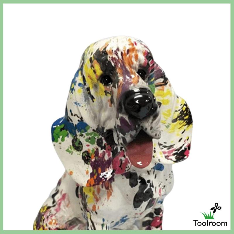 Mô Hình Tượng Chú Chó Nhiều Màu Sắc Dùng Trang Trí Nhà Cửa