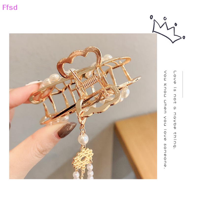 {Ffsd} Bộ Kẹp Tóc Kim Loại Hình Học Màu Vàng Thanh Lịch Cho Nữ * Hàng Bán Chạy