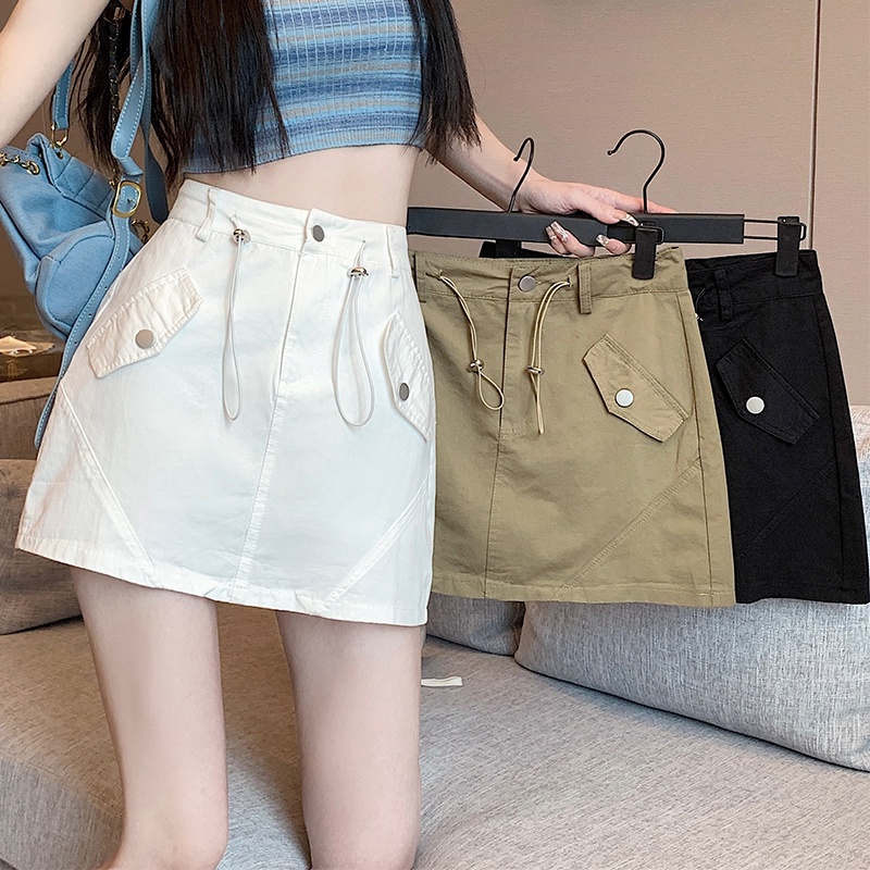 Chân váy SUXI dáng chữ A lưng cao thời trang mùa hè dành cho nữ