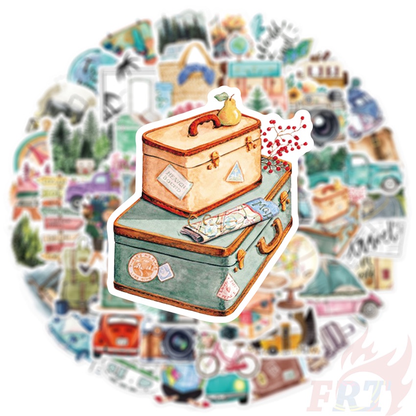 ❉ Sticker Dán Trang Trí Kích Thước Series 02 Chất Lượng Cao ❉ Bộ 50 Sticker Chống Thấm Nước Họa Tiết Doodle Hợp Thời Trang