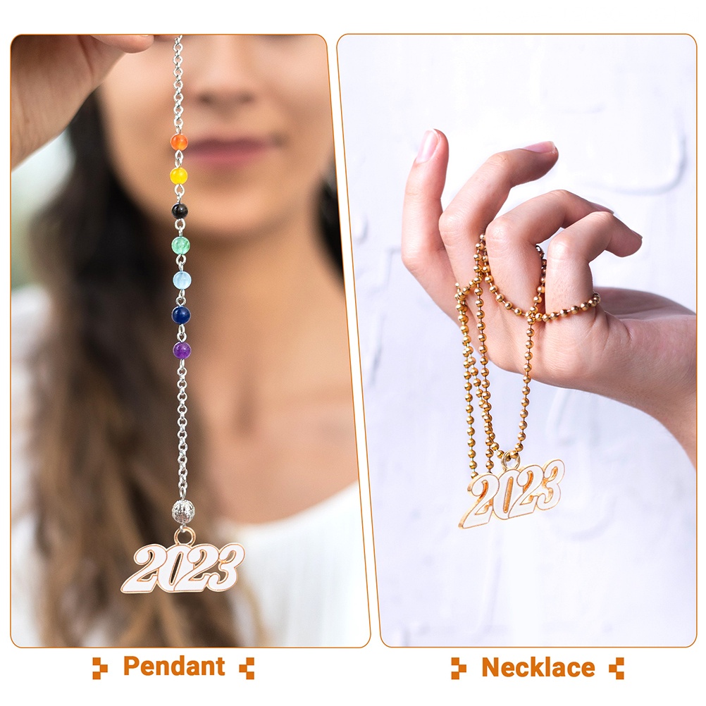 Set 10 Mặt Dây Chuyền Hình Số Năm Mới 2023 Làm Trang Sức Thủ Công