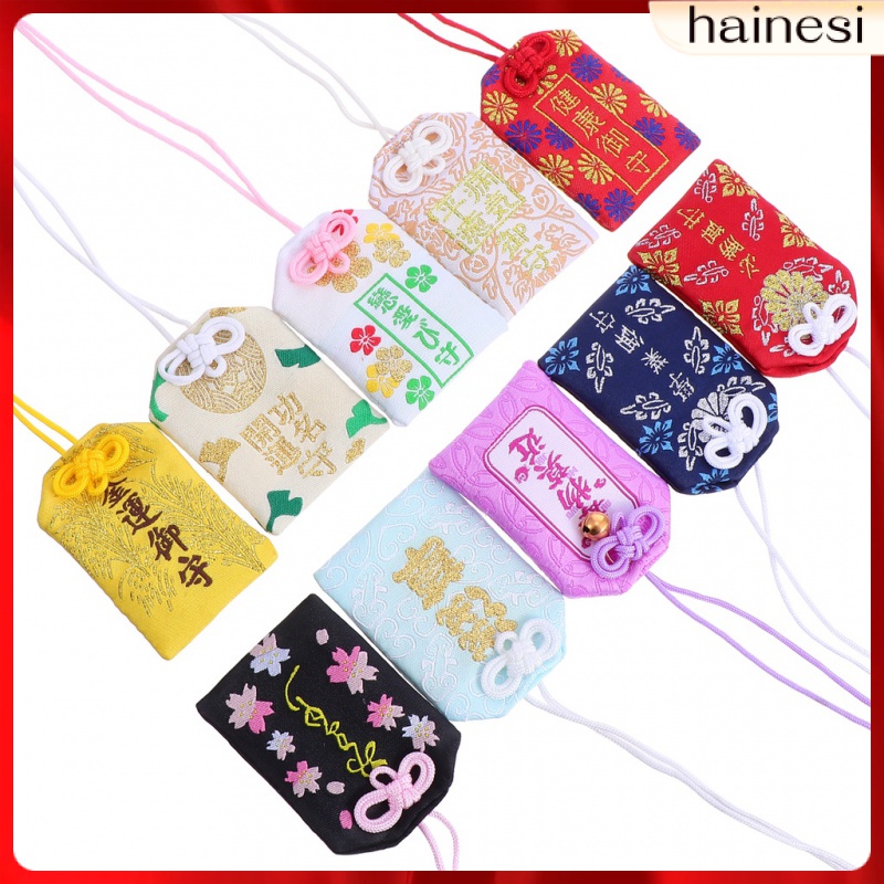 Set 10 Túi Đựng Quà Hình Omamori Mang Lại May Mắn Phong Cách Nhật Bản