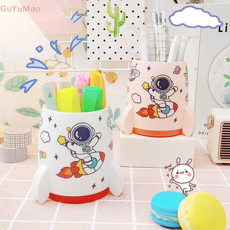 [cxGUYU] Giá Đỡ Bút Chì Để Bàn Hình Tên Lửa Đơn Giản Sắp Xếp Gọn Gàng Cho Văn Phòng / Trường Học Pr