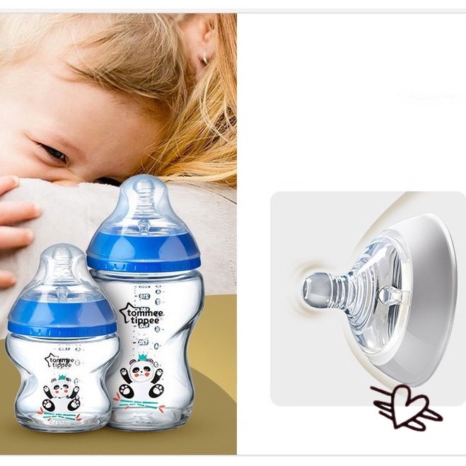 TOMMEE TIPPEE Bình Sữa Bằng Thủy Tinh Chất Lượng Cao