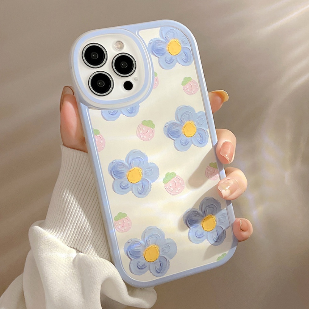 Ốp Điện Thoại TPU Mềm Chống Bụi Họa Tiết Hoa Mùa Hè Cho IPhone 14 Pro Max 13 12 11 Pro Max XS XR 7 8 Plus