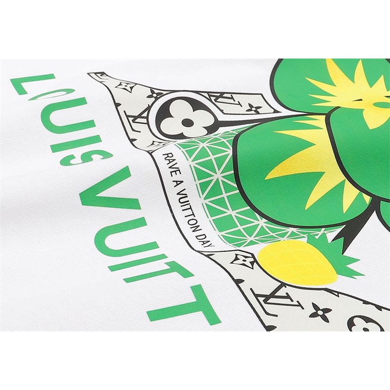 L &amp; V Áo Thun Bóng Rổ Tay Ngắn In Logo Thỏ Phun Kỹ Thuật Số Phiên Bản Giới Hạn 88 Mới Cho Nam Và Nữ