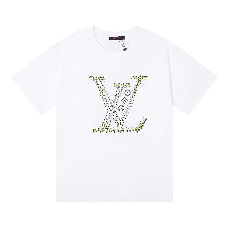 L &amp; V Áo Thun Bóng Rổ Tay Ngắn In Hình Thỏ Phun Kỹ Thuật Số Phiên Bản Giới Hạn 88 Mới Cho Nam Và Nữ