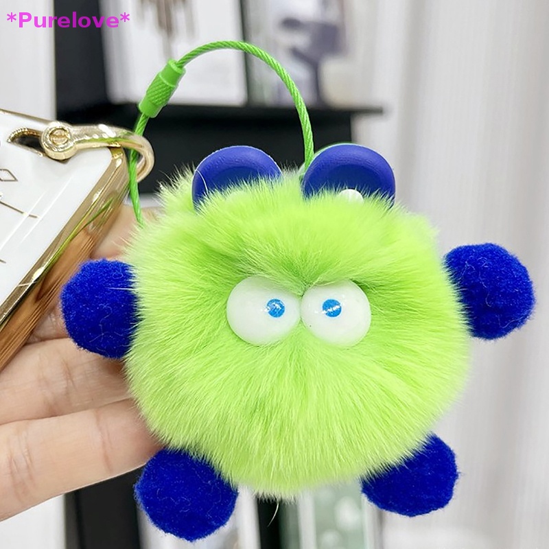 Móc Khóa Lông Thỏ Nhiều Màu Sắc Sáng Tạo Dành Cho Nữ Mới