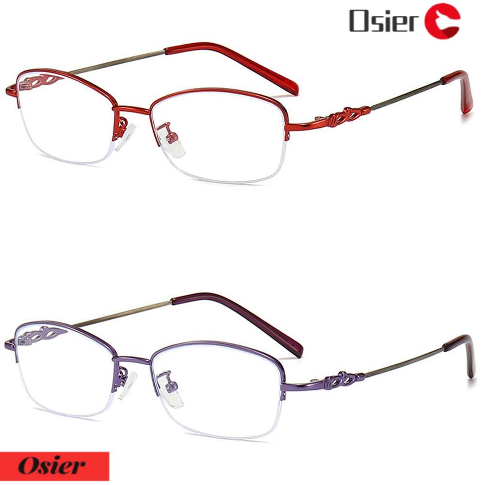 Mắt Kính Đọc Sách Nửa Gọng Chống Ánh Sáng Xanh Phong Cách Cổ Điển Thời Trang Cho Nữ