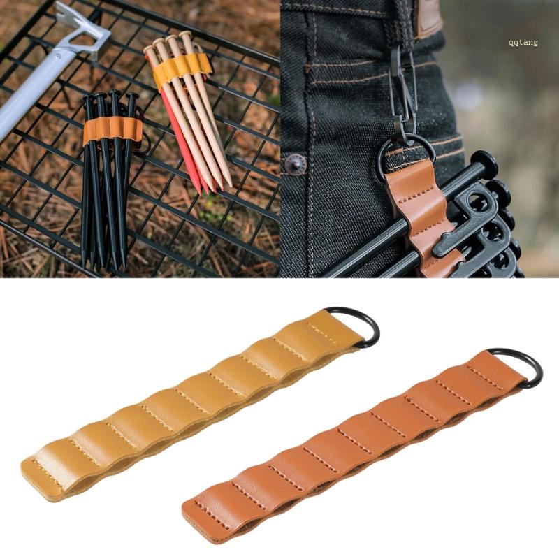 QQ Túi Đựng Cọc Giăng Lều Trại Bằng Da Pu 6-10mm