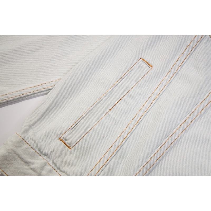 Áo Khoác denim In Chữ Ba-N88Cia 88-Trend Thời Trang Đường Phố Cá Tính